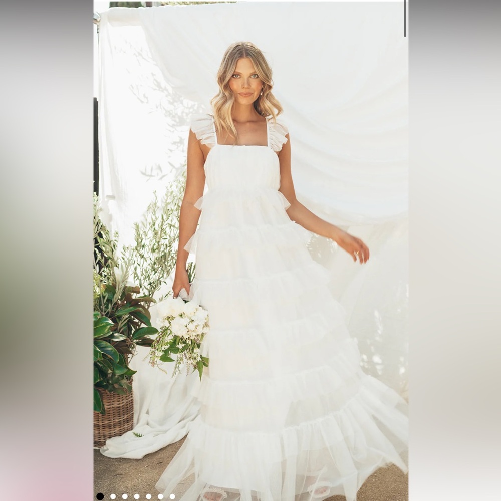 Show Me Your MuMu White Maxi Dress